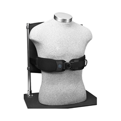 Monoflex brystsele spændt fast