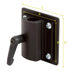 Monteringsplade, forstærket med mål