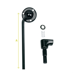 Bøjelig overkropsstøttestang, standard med kugleled med mål