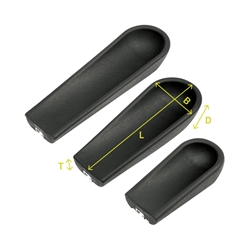 Skålformet armstøtte, delt med mål