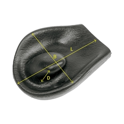 Håndstøtte, horn med mål