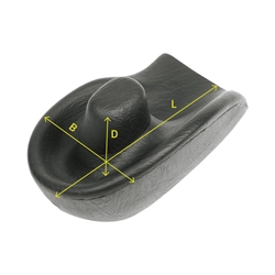 Håndstøtte, konus med mål