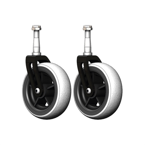 Komplet sæt - Forhjul gummibane 125 x 40 mm