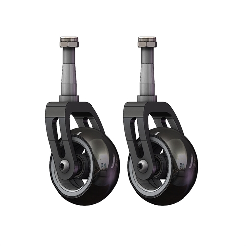 Komplet sæt - Forhjul 80 x 36 Alu/Sort gaffel 4"x46