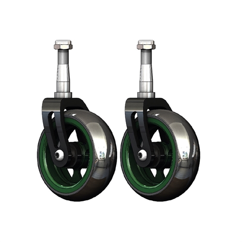 Komplet sæt - Grøn fælg - Sort gaffel