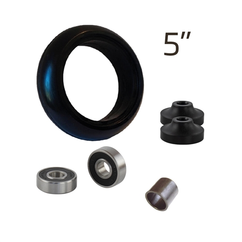 Et stk. Reparationskit til 5" Aluminiumsforhjul