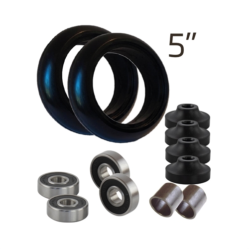 Et sæt. Reparationskit til 5" Aluminiumsforhjul