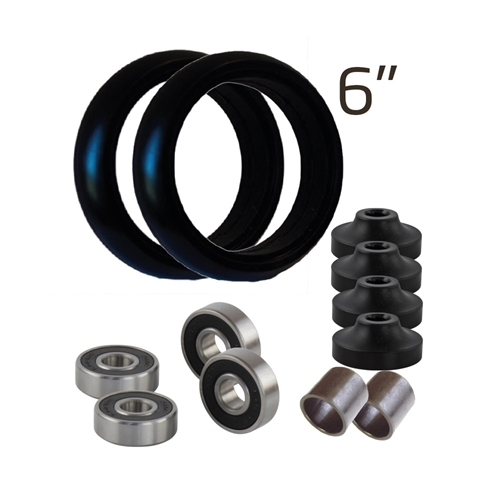 Et sæt. Reparationskit til 6" Aluminiumsforhjul