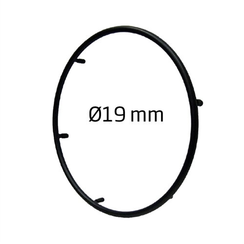 MBL Sort aluminium drivringe i Ø19 mm - Sæt