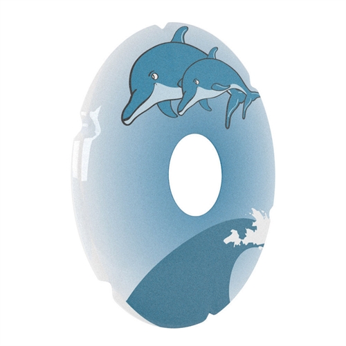 Egerbeskytter med delfinmotiv